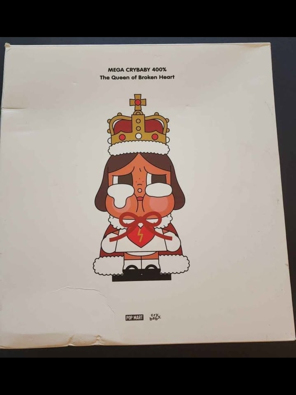 Pop Mart MEGA Crybaby "The Queen of Broken Heart" Figure.  Amazon Open Box.